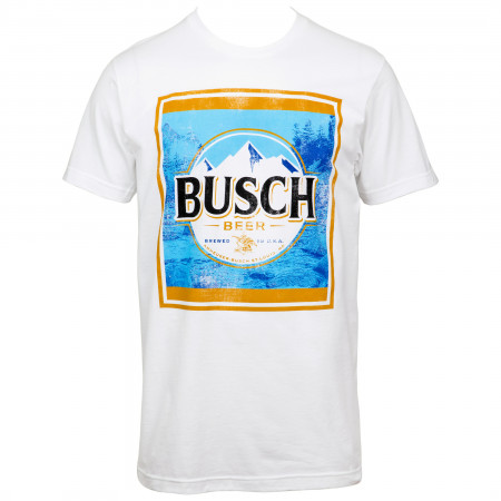 Busch Beer Jumbo Print Vintage Label Shirt